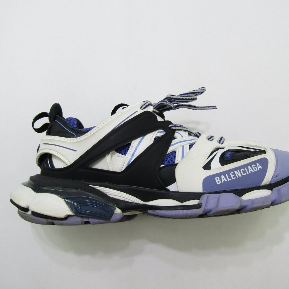 Balenciaga Track Sneakers Mens 8 Purple & Black 542023 Lace Up Activewear Logo - Picture 8 of 11